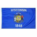 Ss Collectibles 3 ft. x 5 ft. Nyl-Glo Wisconsin Flag SS37425